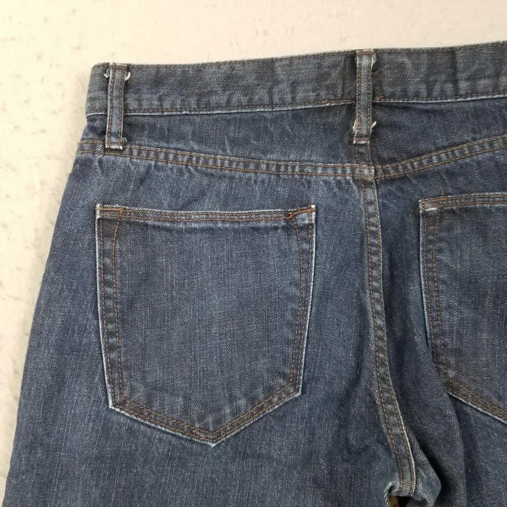 Banana Republic Jeans Mens 31x30 Blue Denim Straight Five Pocket Classic Casual‎